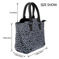 thumbnail image 2 of Lsque Gothic Skull Pattern Leather Rivet Shoulder Bag – Elegant Genuine Leather & Microfiber PU Crossbody with Detachable Adjustable Strap, 2 of 5