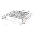 thumbnail image 6 of Prepac Mate's Wooden Full Platform Bed with 6 Drawers, 57" x 18.75" x 76.5", Black, 6 of 6