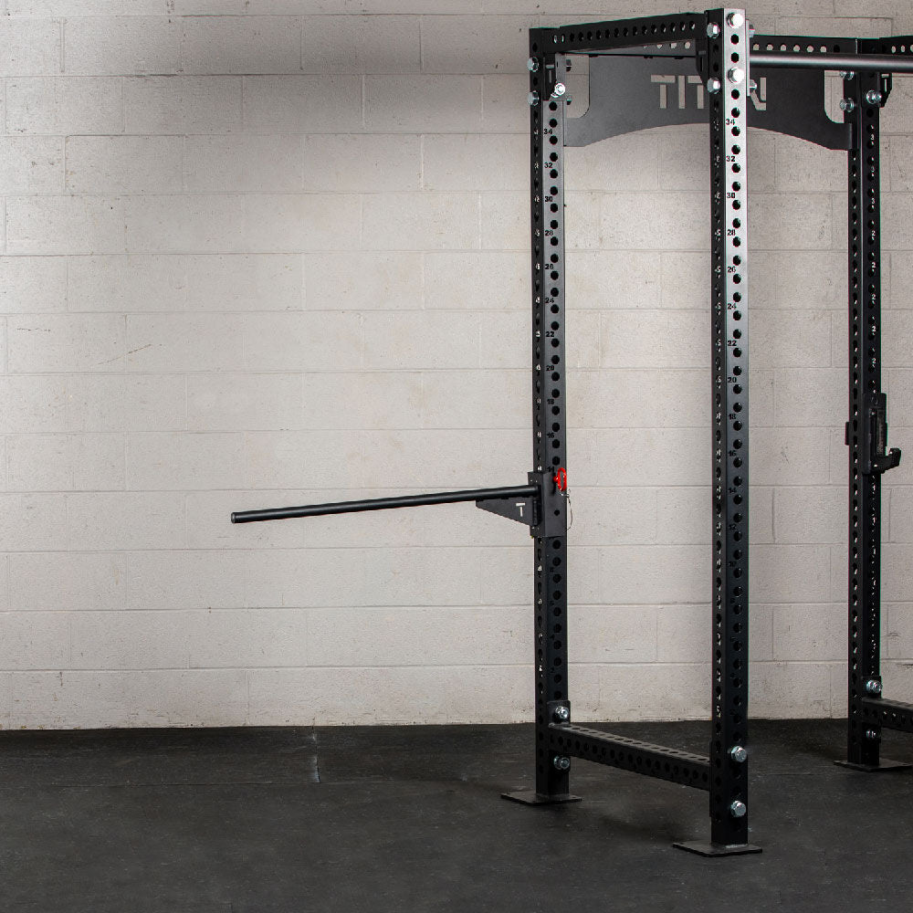 Titan Fitness Rack Mounted Youth Pull-Up Bar, Fits T-3, X-3, or TITAN Series Power Rack, Chin-Up Station, Workout Bar, Rated 225 LB Capacity