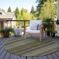 thumbnail image 6 of Addison Rugs Chantille Indoor/Outdoor Transitional Stripes Coffee Washable Round Rug, 8' x 8', 6 of 6