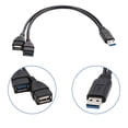 thumbnail image 2 of LadaidraBF USB Splitter Adapter USB3.0 to 2USB2.0 Extension Cable Adapter Cable 30CM 11.8in, 2 of 3