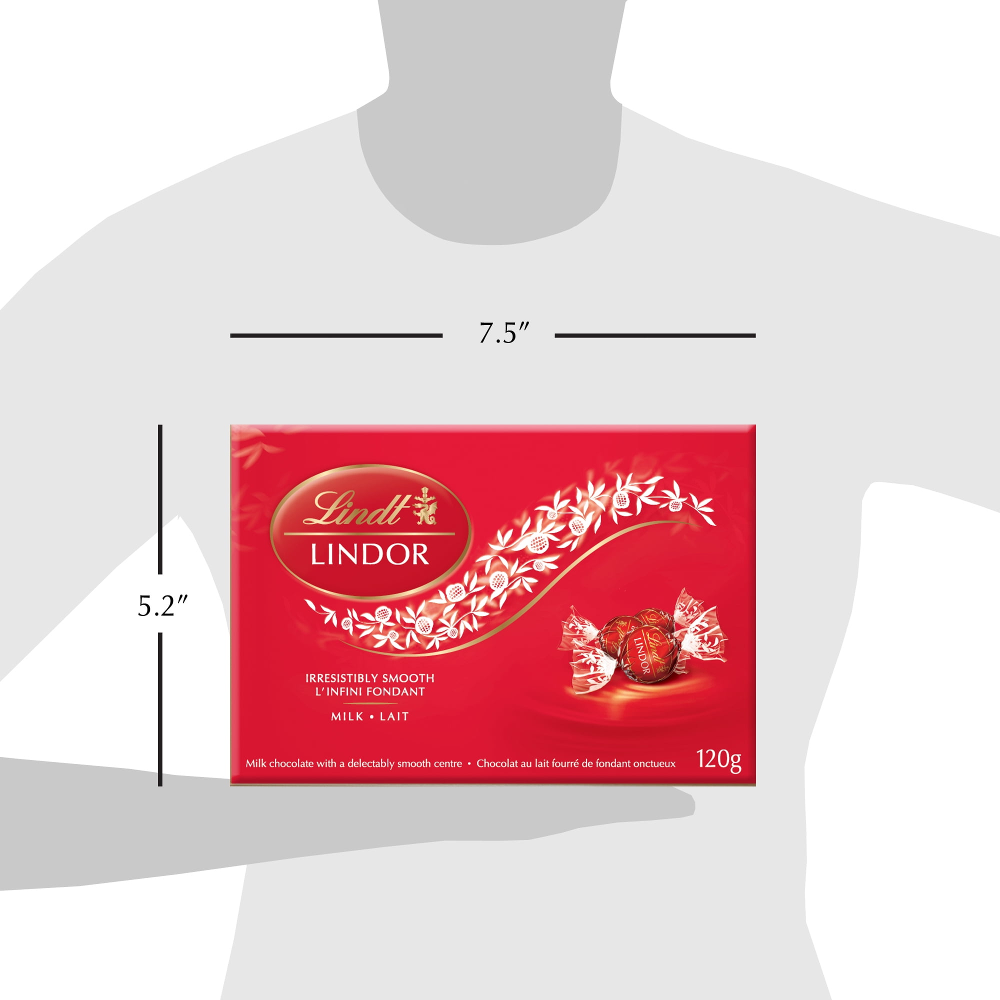 Truffes LINDOR au chocolat au lait de Lindt Boîte (120g) 120 g