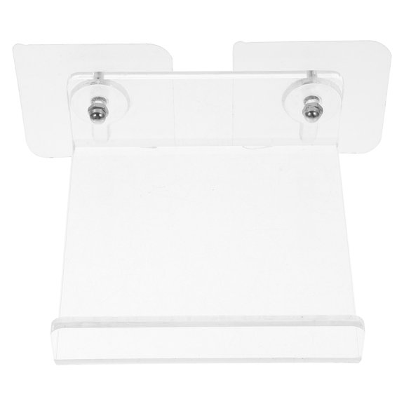 KALLORY Bathroom Wall Rack Floating Shelf Acrylic Transparent 1Set 4.1X3.9X1.6In