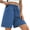 ROYALBLUE, variant on TEMOFON Womens Shorts Summer Wide Leg Athletic Shorts Casual Elastic Waist Drawstring Bermuda Shorts with Pockets L