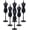 Black, variant on 6Pcs Dress Form Mannequin: Plastic Doll Cloth Form Doll Mannequin Dress Mini Cloth Gown Display Support Holder, Doll Dress Display Stand for Clothes Dollhouse Decoration (Black)