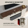 thumbnail image 5 of SinCiDo 80" Fireplace TV Stand 80 inch, Modern Entertainment Center with Drawers and Doors, 5 of 7