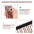 thumbnail image 5 of ANMINY Vintage Brown Wave Light Filtering Kitchen Beaded Curtains, 35 x 75 in, 5 of 9