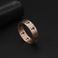 thumbnail image 3 of Stainless Steel Hollow Cross Ring, Unisex Design for Men and Women, Fashionable Religious Jewelry, 3 of 5