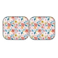 thumbnail image 7 of Daiia Floral Ditsy 2PCS Car Windshield Sun Shade, Foldable Sun Shield for Car Front Window, Auto Sun Blocker Visor Protector Universal for Truck SUV Pickup-Large, 7 of 7