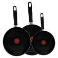 thumbnail image 1 of Juego T-Fal 0389300FR de 3 Sartenes Antiadherente Negro ORT T-fal SARTENES, 1 of 1