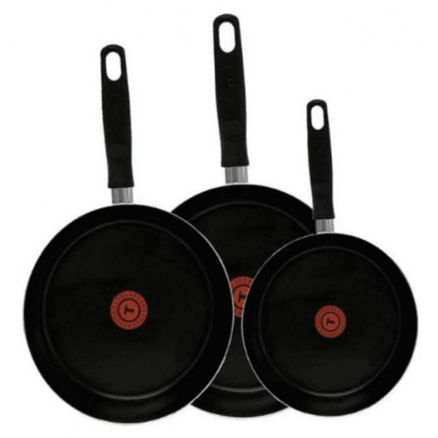 Juego T-Fal 0389300FR de 3 Sartenes Antiadherente Negro ORT T-fal SARTENES