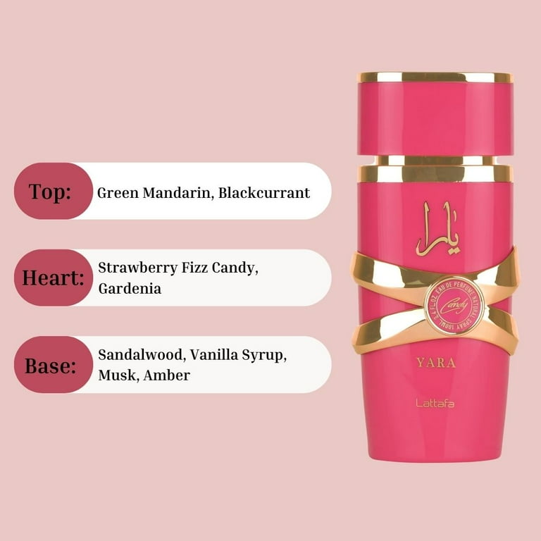 Yara Candy Eau De Parfum Spray 100ML (3.4 OZ) By Lattafa| Indulge