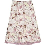 Women's Plus Sequin-Trimmed Floral Skirt
