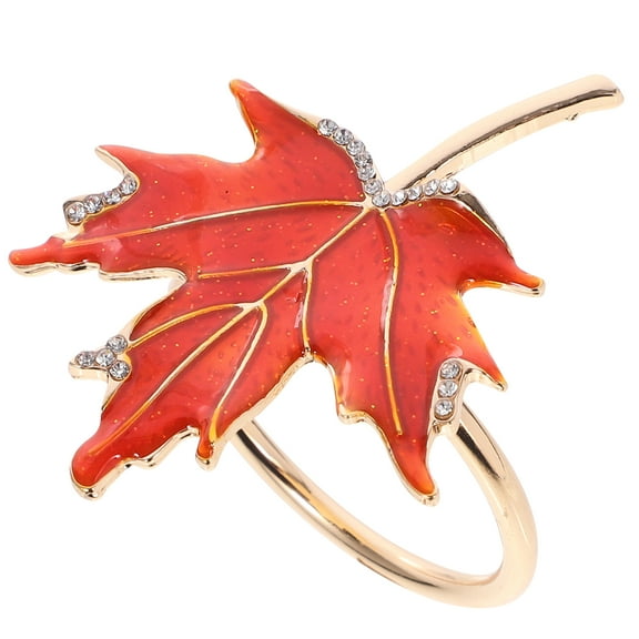 Wedding Napkin Rings Maple Leaf Festival Decoration Banquet