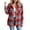 Multicolor_#X003, variant on Dweltoz Women's Plaid Flannel Shirt Soft Long Sleeve Lightweight Casual Button Down Jacket with Pockets 2026 Fall Fashion Blouses,Black S