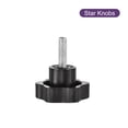 thumbnail image 3 of Uxcell Star Knobs, M8x25mm Plastic Hex Shaped Clamping Handle Screw Knobs, Hand Tightening Star Screw Knob, 3 of 6