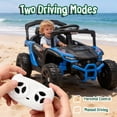 thumbnail image 2 of Track Seven 24V Kids Ride on Car, Electric UTV with Remote Control, Bluetooth, Music, 4-Wheel Suspension, Anti-Collision Bar, 14.6" Wide Single Seat, 24V Ride on Toy Car for Boys Girls Aged 3+, Blue, 2 of 8