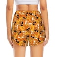 thumbnail image 2 of Lsque Skulls Printed Women's Running Shorts with Liner Pockets,Elastic Quick Dry Workout Athletic Gym Yoga Shorts,Womens High Waist Shorts-XX-Large, 2 of 9
