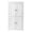 White_a, variant on IVV White Bathroom Cabinet, 43.31"H Space-Saving Storage Organizer Tower with 4 Drawers, for Living Areas or Narrow Spaces