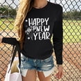 thumbnail image 2 of Aoochasliy Ladies Tops Long Sleeve Valentine's Day Casual Long Sleeve O Neck Leopard Print Heart-shaped Top, 2 of 5