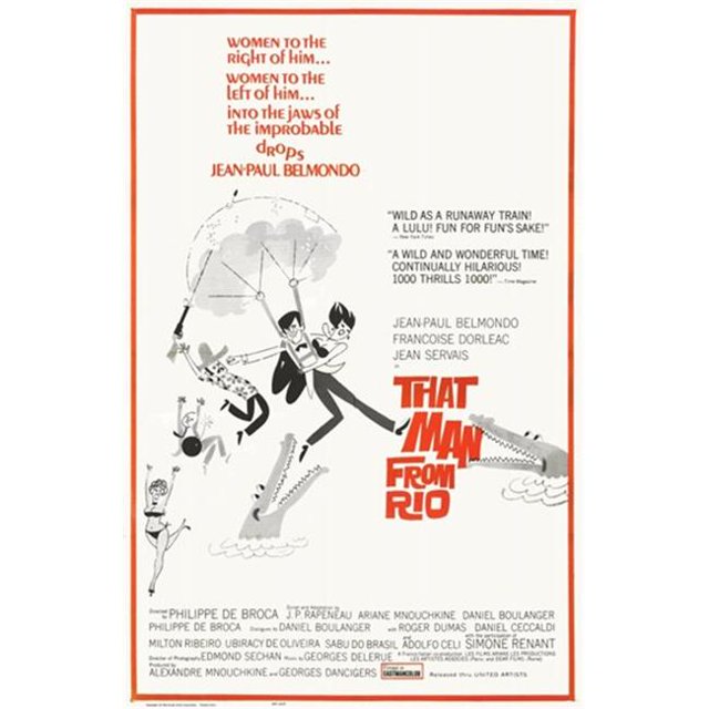 Posterazzi MOV228102 That Man From Rio Movie Poster - 11 x 17 in.