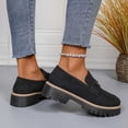 thumbnail image 7 of Xucatan Women's Chunky Loafers, Leather Slip-On Dress Shoes with Metal Chain, Comfortable Business Casual Shoes for Office Work & Dressy Occasions Gift, 7 of 7