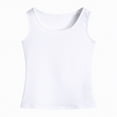 thumbnail image 4 of NIEWTR Cute Tank Tops For Girls Slim Sleeveless Breathable Shirts Fashion Summer Crop Tops Suitable For Outdoor(A-White,S), 4 of 4