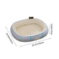 thumbnail image 3 of Washable Reversible Dual-Layer Insulated Pet Bed Removable Cover Orthopedic Support Small Dog Cat Sleeping Mat 1-Pack, 3 of 6