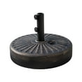 thumbnail image 4 of WestinTrends Paolo 9 Ft Patio Umbrella with Base Included, Market Table Umbrella with 20 Inch Fillable Bronze Round Base, Coffee, 4 of 7