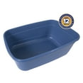 thumbnail image 6 of Petmate High Capacity Open Top Plastic Cat Litter Box Cat Litter Pan for Large Cats, Giant, Blue, 6 of 12
