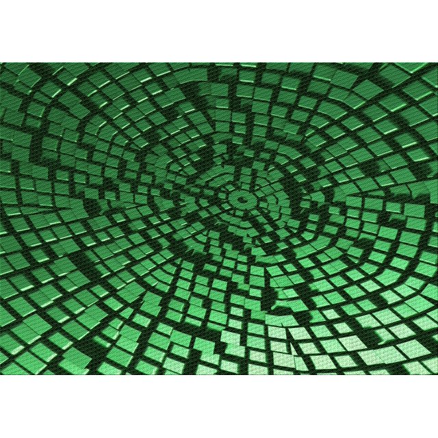 Ahgly Company Machine Washable Indoor Rectangle Transitional Dark Forest Green Area Rugs, 6' x 9'
