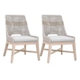 thumbnail image 1 of Pemberly Row Rope Weave Outdoor Dining Chair in Gray (Set of 2), 1 of 15