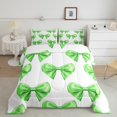 thumbnail image 3 of Manfei Princess Bowknot Bedding Sets Twin with Comforter, Kawaii Ribbon Duvet Insert, Cute Cartoon Reversible Comforter Sets Twin Size, Ultra Soft Room Decorative, 2-Piece, 3 of 9