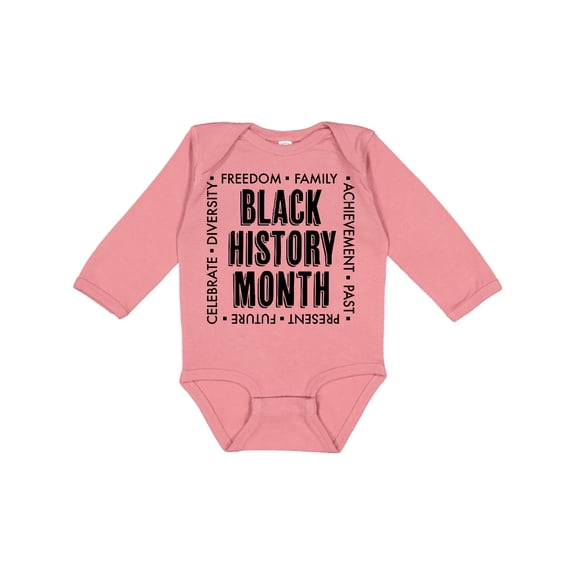 Inktastic Black History Month-celebrate Boys or Girls Long Sleeve Baby Bodysuit