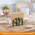 thumbnail image 6 of Yayeee Napkin Holder for Table Kitchen Paper Tissue Organization, Yellow Geometric, 6 of 8