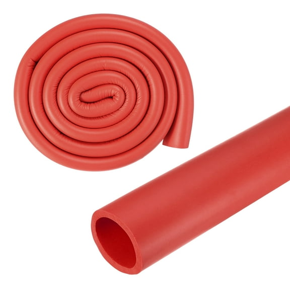 Uxcell Pipe Insulation Foam Tube, 22mm 22/25" ID 32mm 1-13/50" OD 1m Length Soft Foam Tubing for Roof Racks [Red]