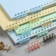 thumbnail image 2 of 16pcs Loose Leaf Binder Rings Notebook Spiral Binding Coils Section Loop Wire Rings, 2 of 8