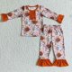 thumbnail image 1 of Conjunto de ropa de dormir para niños pequeños, conjunto de mallas y pantalones de Halloween, fantasma, Horror, púrpura, a rayas, otoño, 1 of 2