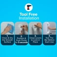 thumbnail image 5 of SlipX Solutions Bath Grab Bar With Anti-Slip Grip, 17”, Shower Handles for Seniors, No Drilling, 5 of 7