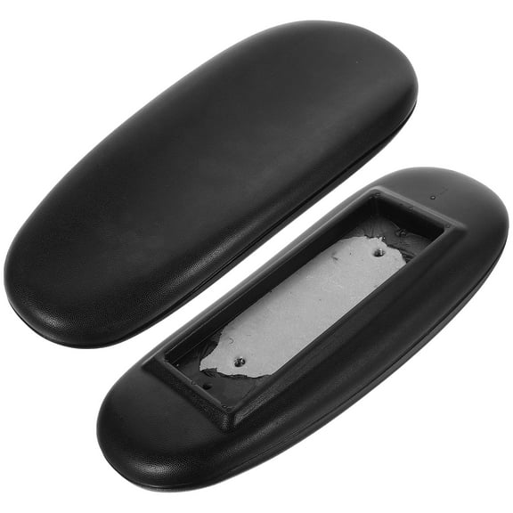 UEETEK 2pcs Desk Chair Armrest Pads Anti Slip Black Cushion for Study Room Workers