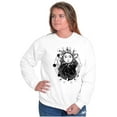 thumbnail image 4 of Celestial Sun Space Hands Spiritual Sweatshirt for Men or Women Brisco Brands M, 4 of 6