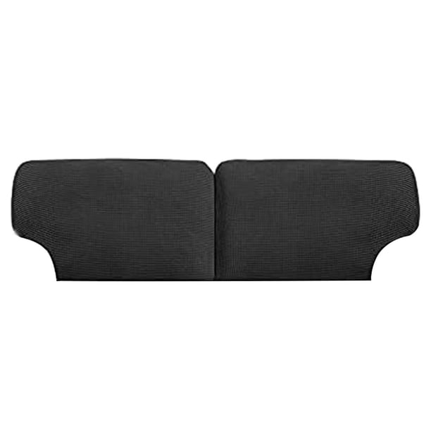 Cateissary Funda de respaldo de sofá suave y cómoda de 2 piezas, funda de cojín para respaldo de sofá para todas las estaciones Decoración del hogar negro