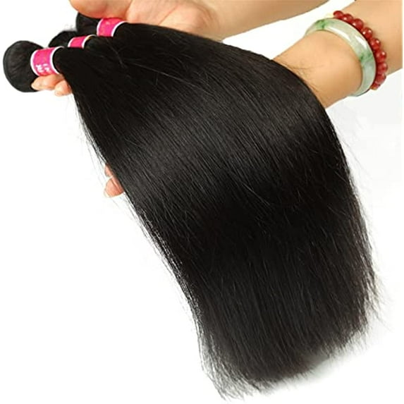 Straight Hair Brazilian Silky Straight Human Hair Weave Bundles Natural Black 1/3 pcs/lot 100% Human Hair Bundles Remy Hair Extension