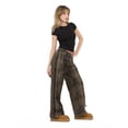 thumbnail image 3 of Forever 21 Women's Low Rise Baggy Fit Jeans with Side Stripes and Bow Accents, Sizes 0-14, 3 of 5