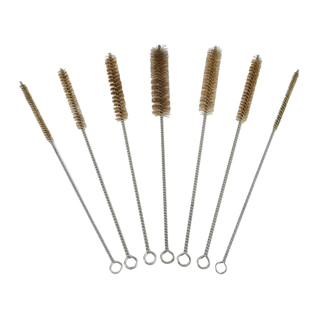 Juego de Cepillos para con Tubo Alambre Latón 7 Piezas, Limpieza, Limpieza Cepillo Orificio Limpiador Tuberías