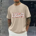 thumbnail image 2 of Taqqpue 4th of July Shirts for Men American Flag Short Sleeve Patriotic Independence Day Tee Top Plus Size M-4XL, 2 of 5