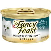 Fancy Feast Grilled Turkey in Gravy Wet Cat Food, 3 oz Can