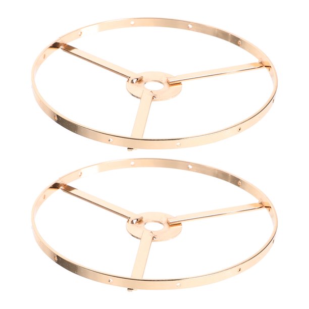 unbranded 2Ud Soporte De Pantalla De Dorado En Hierro Con Agujero Central Compatible Con Varias Lámparas