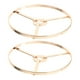 thumbnail image 1 of unbranded 2Ud Soporte De Pantalla De Dorado En Hierro Con Agujero Central Compatible Con Varias Lámparas, 1 of 8