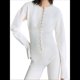 thumbnail image 5 of Suéteres Cortos para Mujer, con Botones, Larga, Cuello en V, Punto Acanalado, Corte Ajustado, Tops Cortos S, 5 of 10
